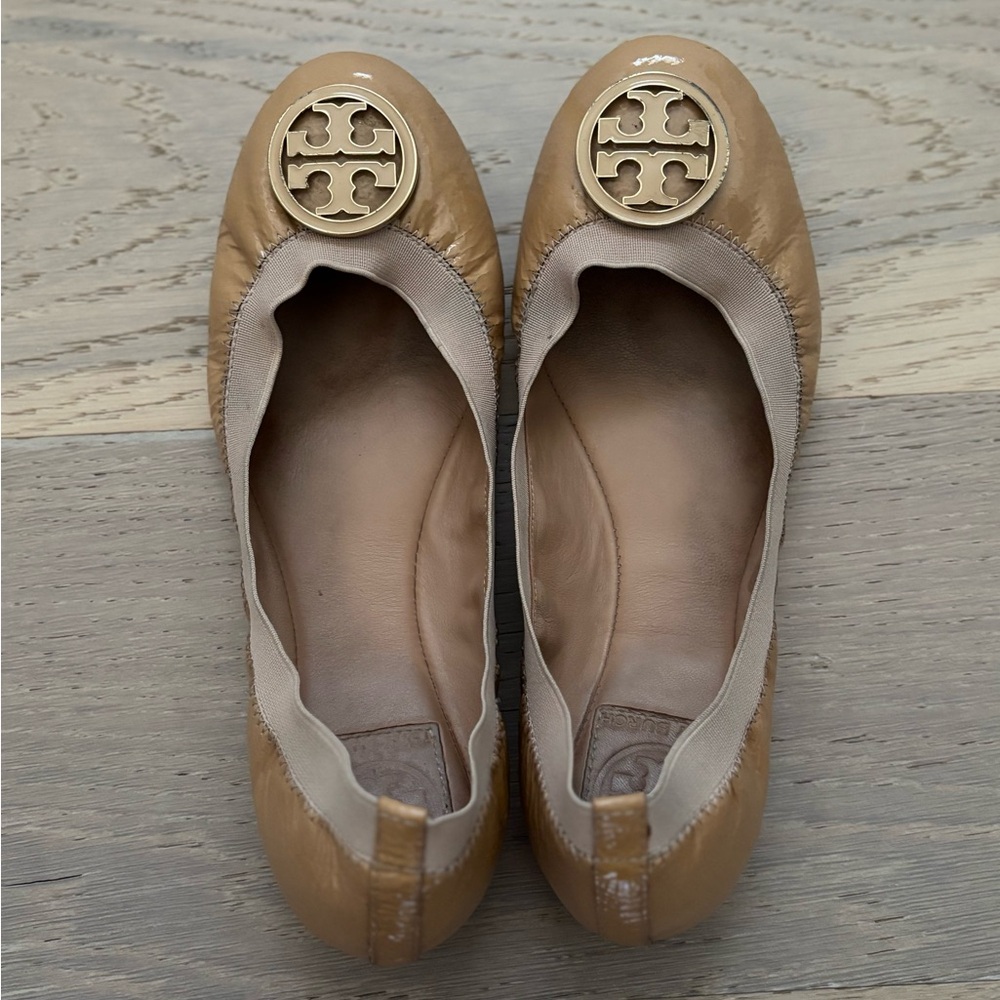 Tory Burch Tan Ballet Flats